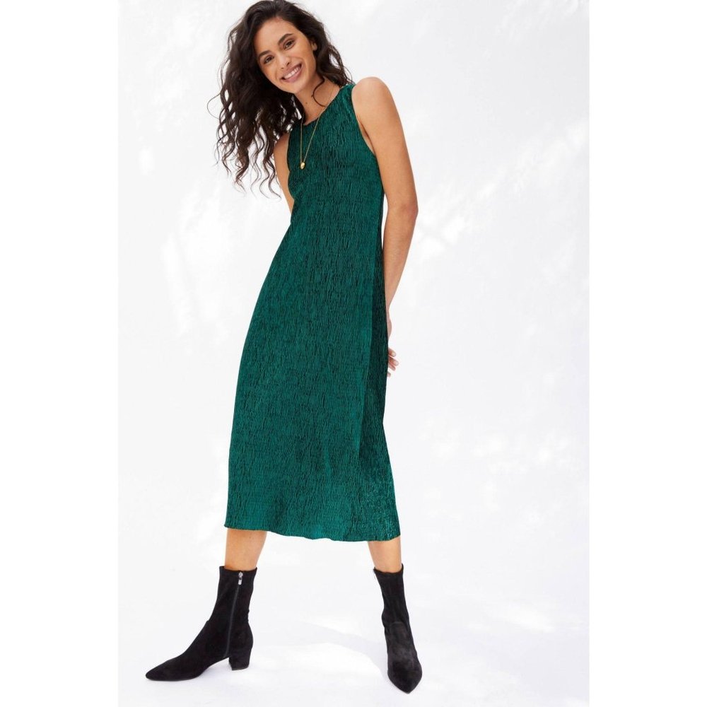 Anthropologie Maeve Adrienne Twist-Back Midi Dress